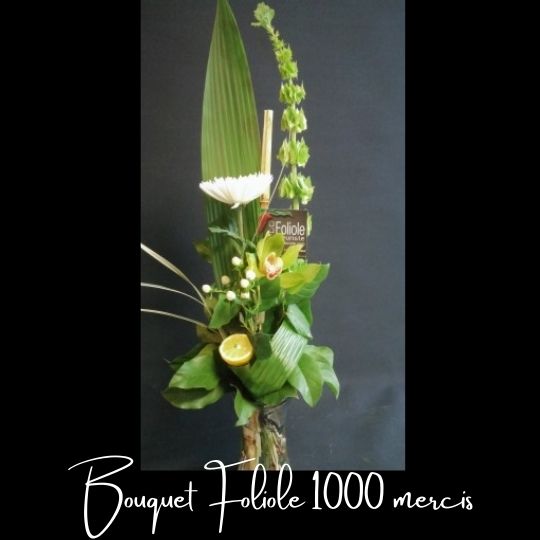 Fleuriste foliole bouquet fleurs 1000 x merci