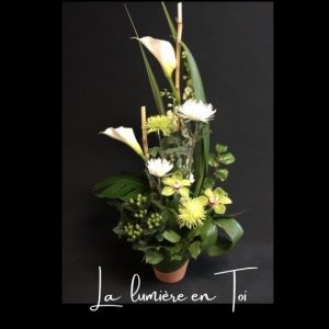 Corbeille Funeraire Fleuriste foliole bouquet fleurs funeraire corbeille la lumiere en toi