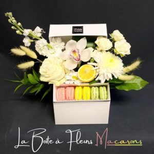la boite a fleurs macarons fleuristefoliole.com