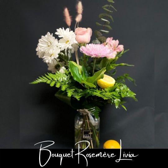 Bouquet Rosemere Livia fleuristefoliole.com