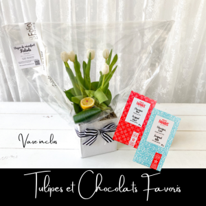 tulipes et chocolats favoris fleuristefoliole.com